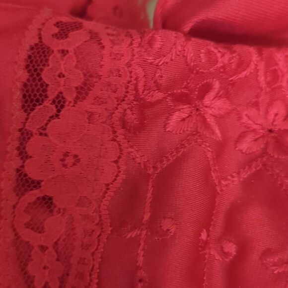 Vintage Rikki New York magenta silky nightgown - Picture 7 of 8